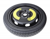 Set - Space saver wheel ŠKODA OCTAVIA II R18 5x112x57,1 + wrench+ car jack + car jack cover