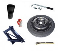 Set - Space saver wheel AUDI A3 8Y R16 5x112x57,1 + wrench+ car jack + car jack cover