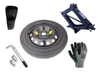 Set - Space saver wheel SUZUKI IGNIS R16 4x100x54,1 + wrench+ car jack + car jack cover