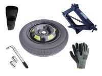 Set - Space saver wheel PEUGEOT 3008 I R16 4x108x65,1 + wrench+ car jack + car jack cover